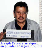 Joseph Estrada arraigned on plunder charges in 2000