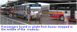 Philippine buses along EDSA