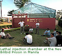 Lethal injection chamber at the New Bilibid Prison in Manila