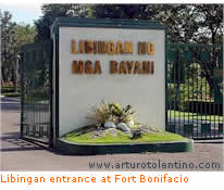 Libingan entrance at Fort Bonifacio