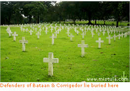 defenders of Bataan & Corrigedor lie buried here
