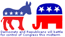 Democrats and Republicans will battle for control of Congress this midterm