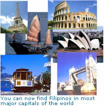 You can now find Filipinos in most major capitals of the world