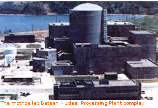 The mothballed Bataan Nuclear Processing Plant complex.