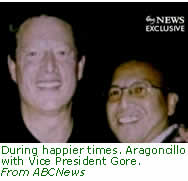 During happier times. Aragoncillo with Vice President Gore.