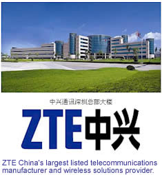 ZTE China's largest listed telecommunications manufacturer and wireless solutions provider