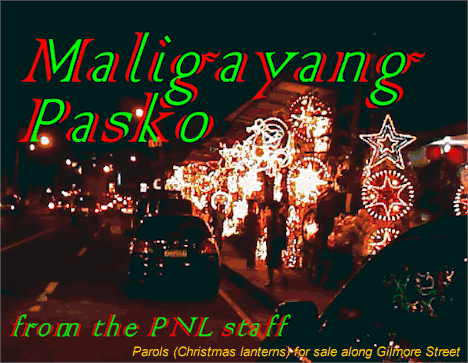 Maligayang Pasko (Merry Christmas) from the PNL staff