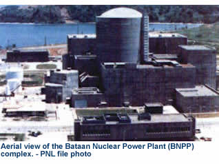 Aerial view of the Bataan Nuclear Power Plant (BNPP)  complex