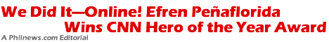 We Did ItOnline! Efren Penaflorida Wins CNN Hero of the Year Award