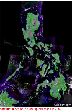 Satellite image of the Philippines taken in 2006