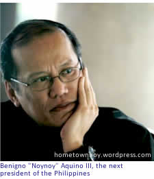 Benigno "Noynoy" Aquino III, the next president of the Philippines