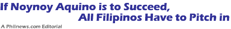 If Noynoy Aquino is to Succeed, All Filipinos Have to Pitch in