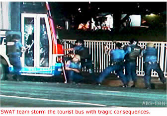 SWAT team storm the tourist bus with tragic consequences