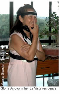 Gloria Arroyo in her La Vista residence