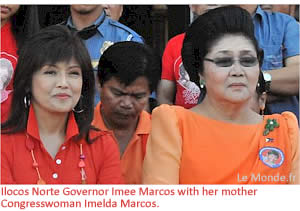 Ilocos Norte Governor Imee Marcos with her mother Congresswoman Imelda Marcos