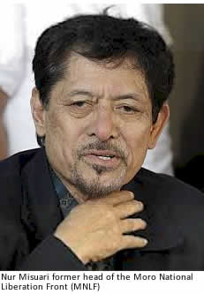 Nur Misuari former head of the Moro National Liberation Front (MNLF)