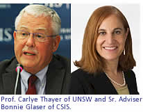 Prof. Carlye Thayer of UNSW and Sr. Adviser Bonnie Glaser of CSIS