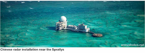 Chinese radar installation near the Spratlys