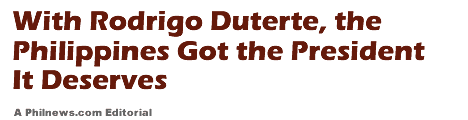 With Rodrigo Duterte, the Philippines Got the President It Deserves