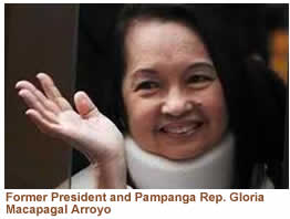 Former President and Pampanga Rep. Gloria Macapagal Arroyo