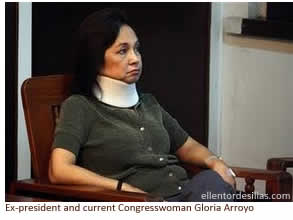 Ex-president and current Congresswoman Gloria Arroyo