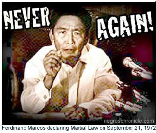Ferdinand Marcos declaring Martial Law on September 21, 1972