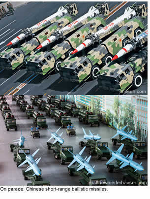 On parade: Chinese short and medium-range ballistic missiles