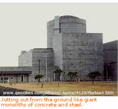 BNPP Jutting out from the ground like giant monoliths of concrete and steel.