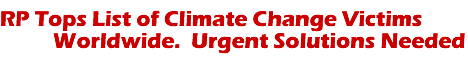 RP Tops List of Climate Change Victims Worldwide. Urgent Solutions Needed