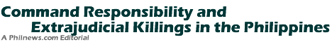 Command Responsibility and Extrajudicial Killings in the Philippines