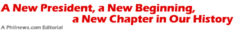 A New President, a New Beginning, a New Chapter in Our History