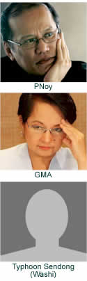 PNoy, GMA, Typhoon Sendong (Washi)