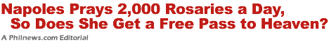 Napoles Prays 2,000 Rosaries a Day, So Does She Get a Free Pass to Heaven?