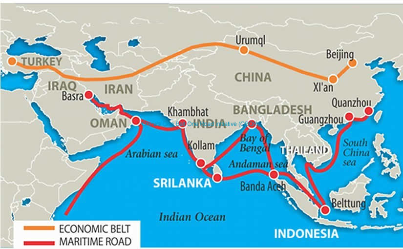 Chinas One Belt One Road initiative (OBOR)